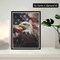 5D Eagle Diamond Painting Kits - DIY Diamond Art Kits for Adults American Flag, Full Round Drill - Crystal Cross Stitch - Adults Craft for Wall & Office Decor - 12x16 inch